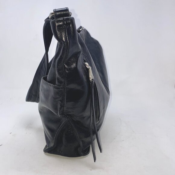 HOBO International Meredith Black Leather Shoulder Hobo Bag - Picture 7 of 7